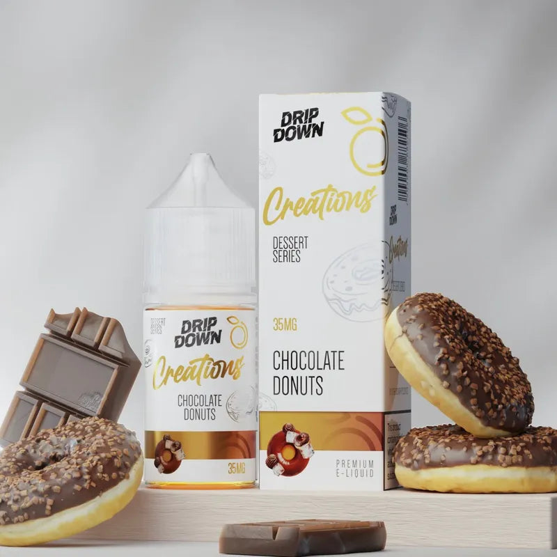 Chocolate donuts drip down creations 30ml 35mg 50mg best price online
