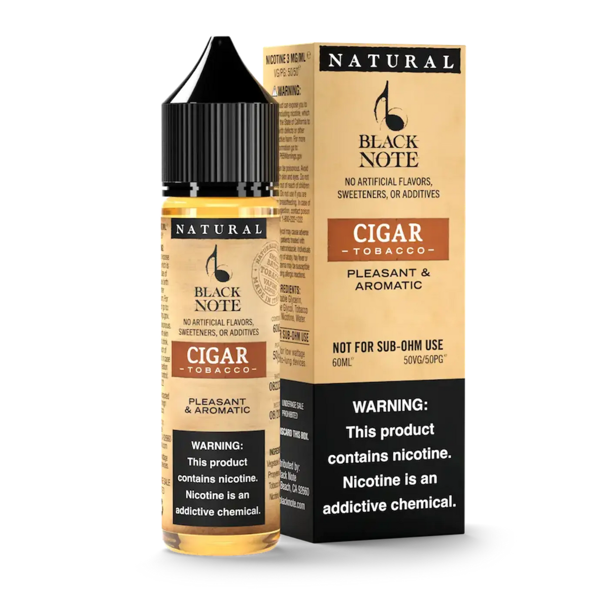 Black Note Cigar tobacco Concerto 60ml ( 50VG-50PG ) buy online at best price in Pakistan, at VIP vape shop