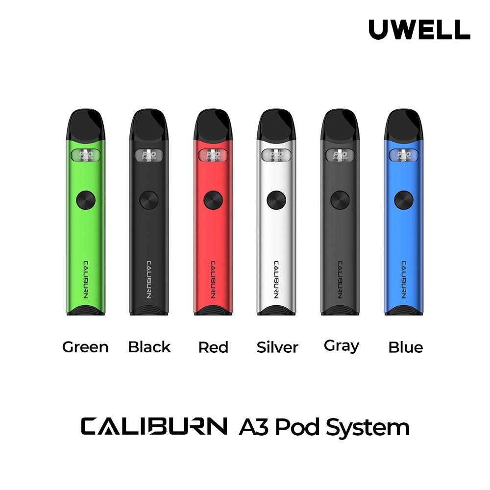 All colors of A3 uwell caliburn pod kit 16w