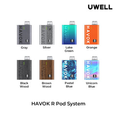 Uwell Havok R pod kit Colors new and old