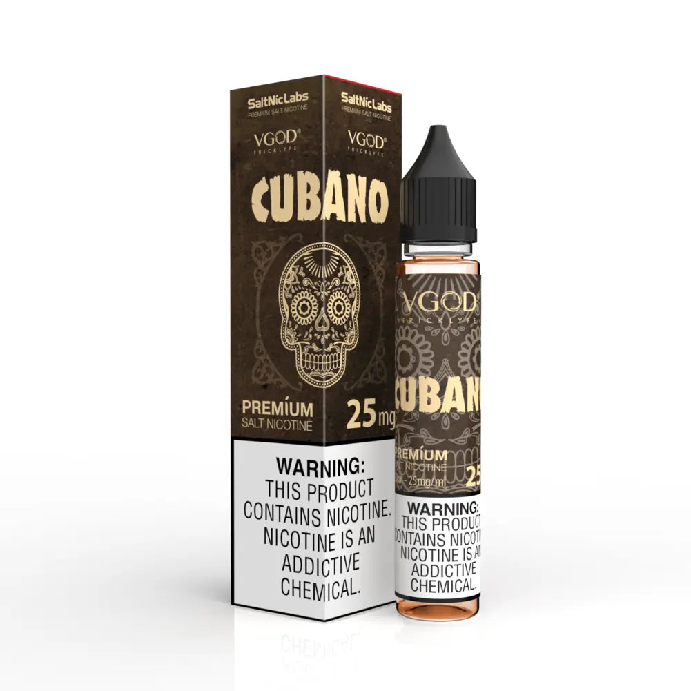 VGOD Cubano brown 30ml salt nicotine rich creamy cigar flavor e-juice best price in Pakistan