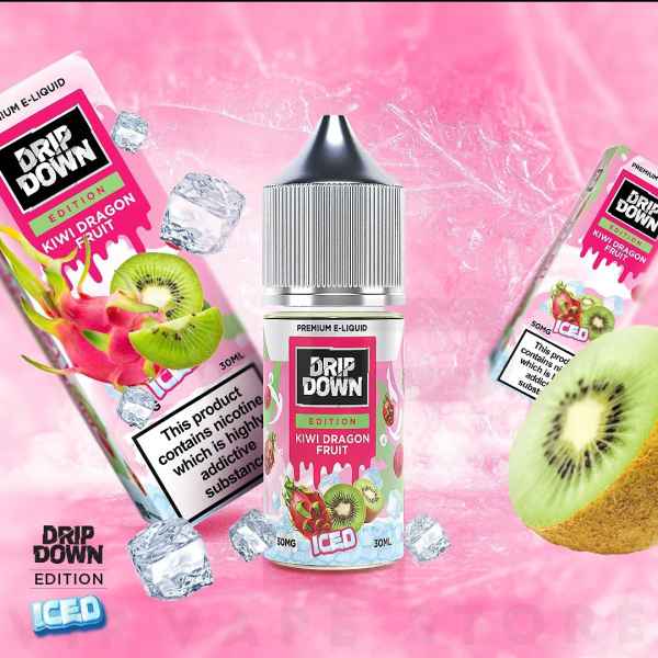 Experience a burst of flavor with Drip Down kiwi dragon fruit 30ml. This unique blend of kiwi and dragon fruit will invigorate your taste buds and leave you wanting more. Perfect for those who appreciate a bold and flavorful vaping experience.