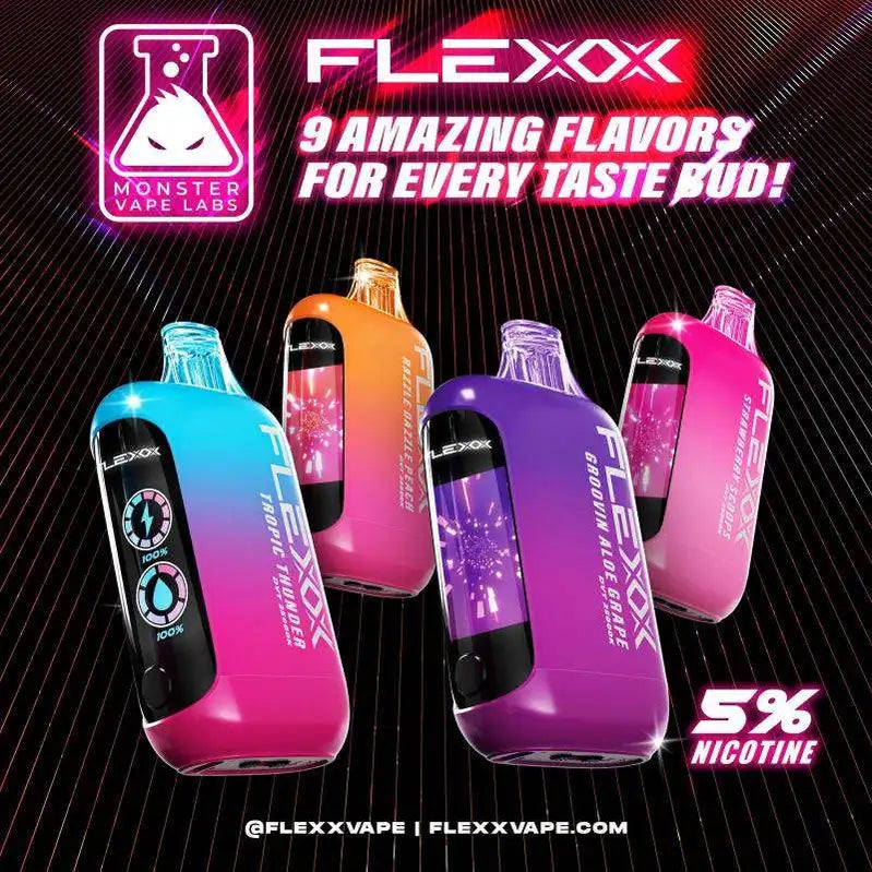 Flexx disposable vapes 25000 puffs in 9 flavors with best price at VIP vape in Pakistan