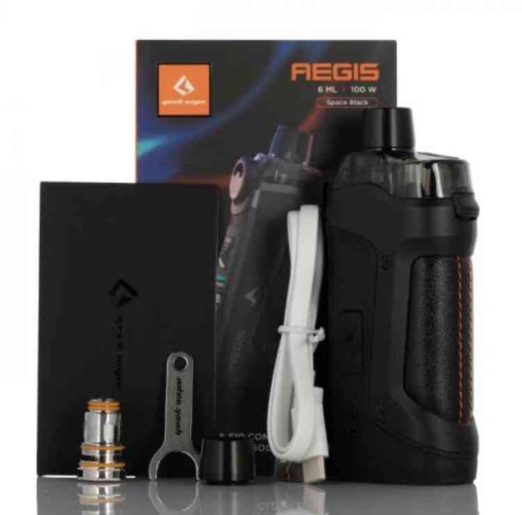 Geekvape Aegis Boost Pod Mod kit Durable MTL & DTL Vape. Top Refill, Leakproof, Powerful Chip, Comfortable Grip. Perfect for All Levels.