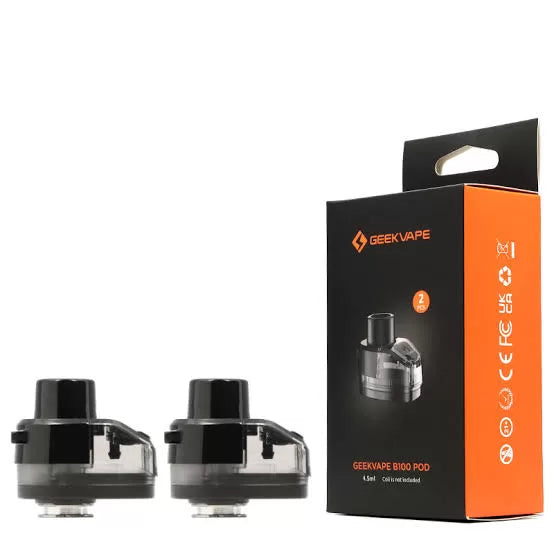 Geekvape Aegis Boost Pro 2 Empty Replacement tank design specifically for the Geekvape B100 (Aegis Boost Pro 2) Kit. It’s important to ensure compatibility replacement pod maintains a capacity of 4.5ml. This refers to the amount of e-liquid the pod can hold, allowing for extended vaping sessions.