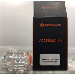 Geekvape Z max TANK replacement bubble Glass for sub ohm offer 2ml, 4-5mL & 6ml capacity, pyrex glass construction, and proof against thermal changes