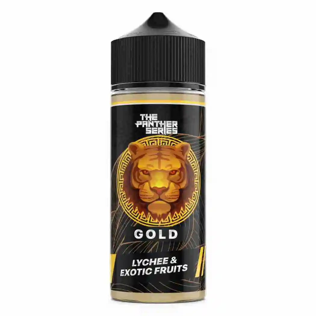 Gold panther Dr vapes 120ml E-liquid in Pakistan vape juice with smooth flavor delivery, consistent vapor production, and long-lasting satisfaction.