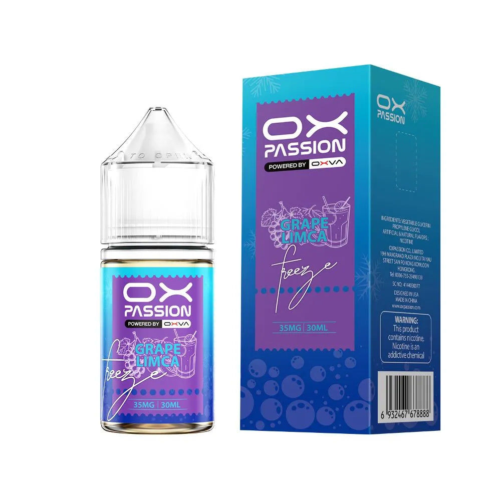 Grape limca ox passion freeze 30ml ice nicsalt shop online best price.