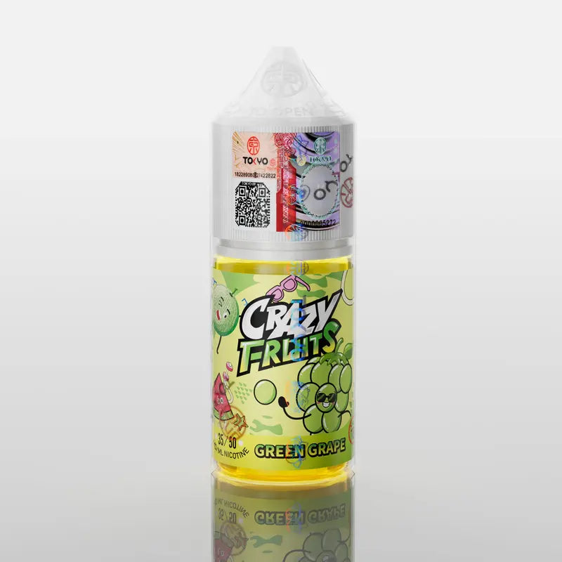 Green grape Ice 30ml Tokyo Crazy Fruits with Uwell caliburn pod vapes and starter kits in Pakistan official dealer.