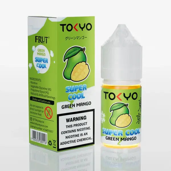 Green mango ice Tokyo Super Cool nicsalt best price in Thailand