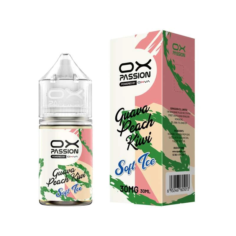 Guava Peach Kiwi Soft Ice Ox Passion at VIP vape store Pakistan.