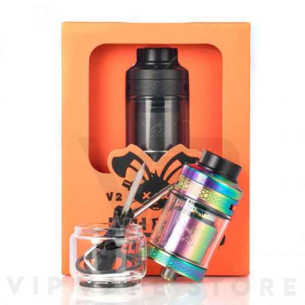 Hellvape Dead Rabbit V2 Rta Tank&nbsp;cutting-edge rebuildable tank atomizer that combines innovative features for an exceptional vaping experience. Crafted from robust stainless steel, the Dead Rabbit V2 RTA boasts a dual Y-shaped build deck with side-connected coils for efficient and straightforward coil installation