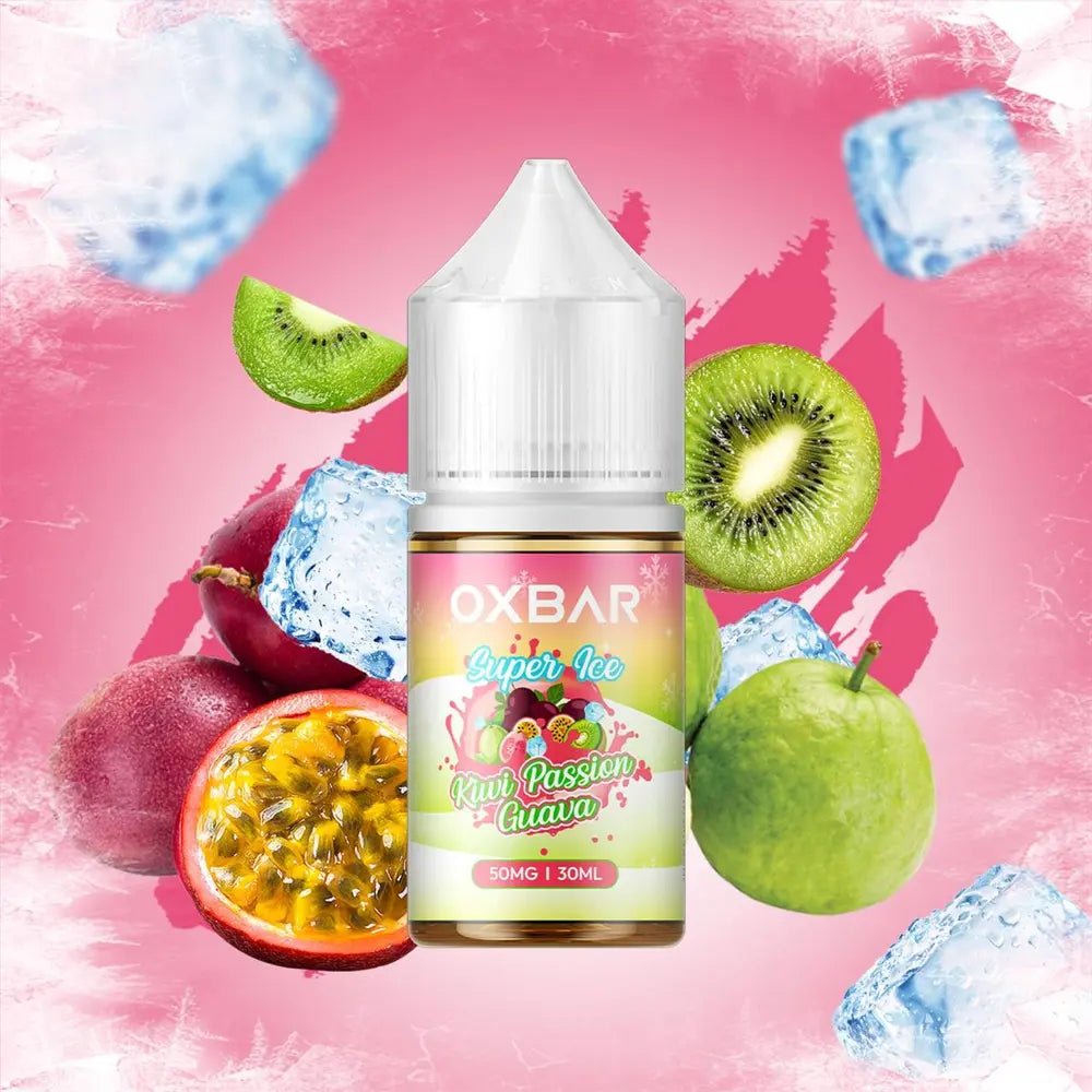 Kiwi passion guava ice oxbar nicsalt 30ml delivers smooth throat hits, fast nicotine satisfaction, and consistent flavor for refillable pod kits.