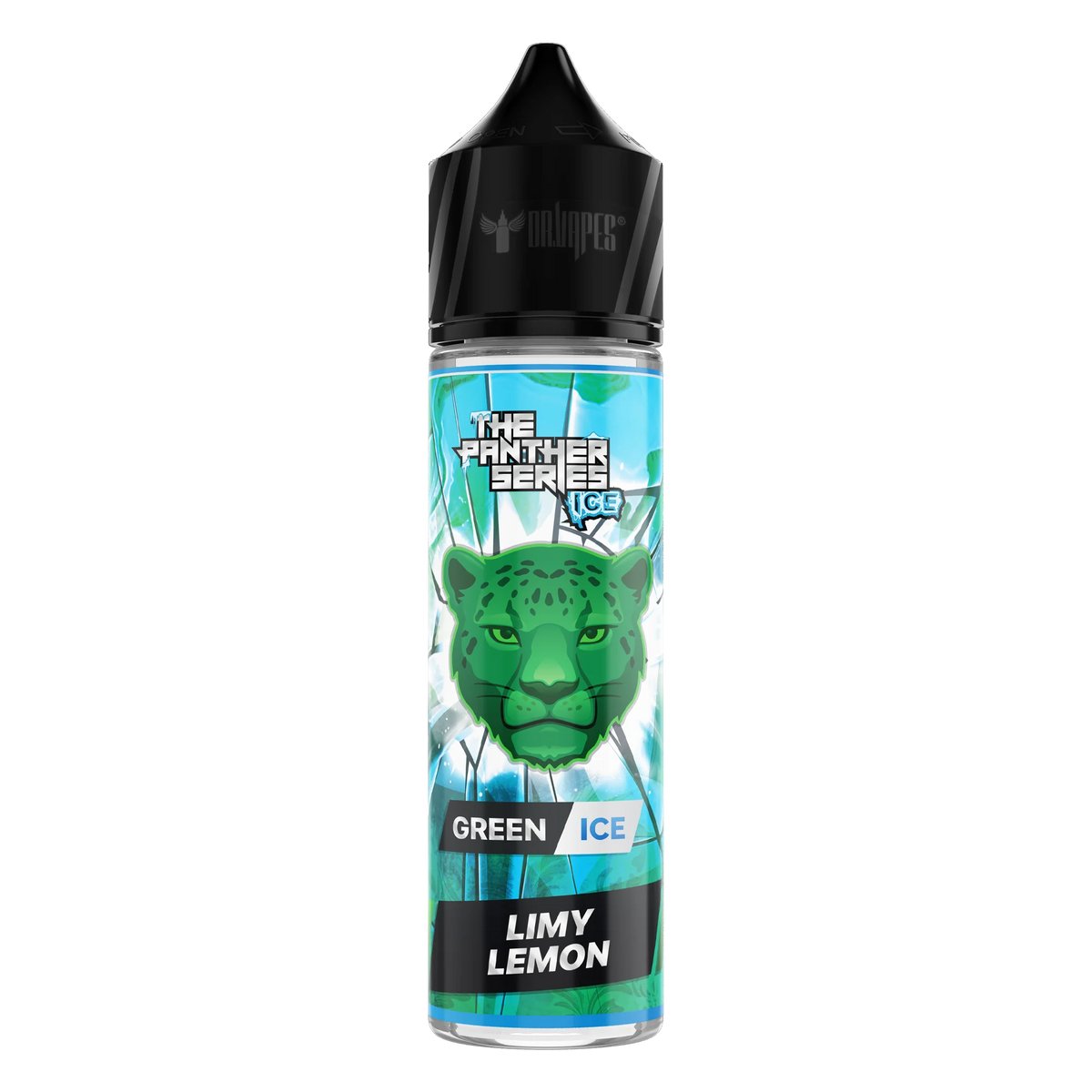 Discover Limy lemon Green ice Panther Drvapes 60ml a citrus e-liquid featuring tangy lemon notes, green citrus character, and a refreshing icy finish.