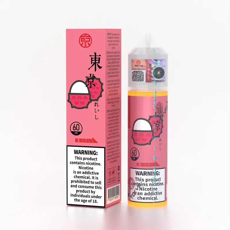 Litchi Lychee Tokyo E-liquid 60ml Classic enjoy the authentic taste fresh tropical lychee with smooth, refreshing flavor and dense vapor production.