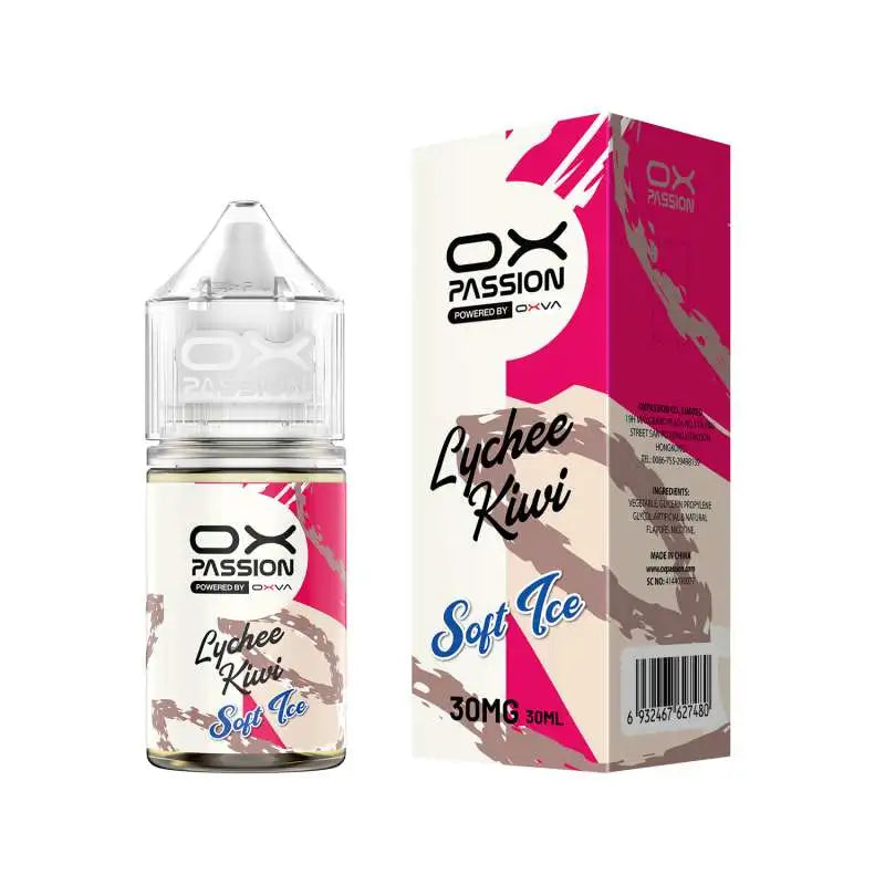 Lychee Kiwi Nicsalt Soft ice Ox Passion best juice in Pakistan Oxva nicotine salt