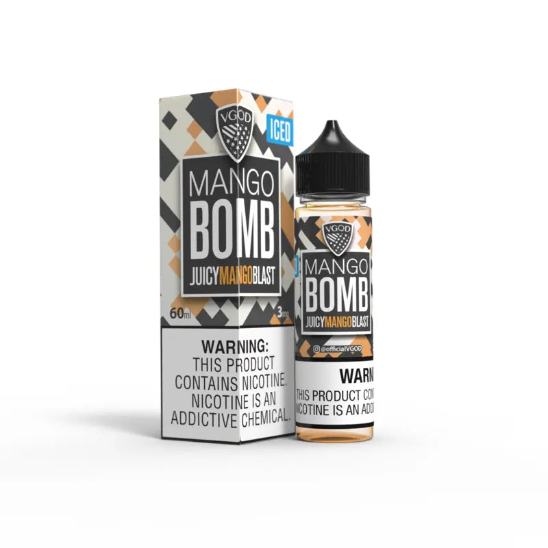 VGOD Iced Mango Bomb 60ml freebase E-liquid E-juice vape flavor at VIP vape shop