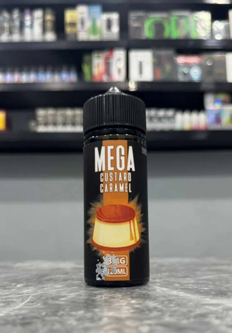 Caramel Custard Mega Grand 120ml 3mg vape E-liquid best price in Pakistan