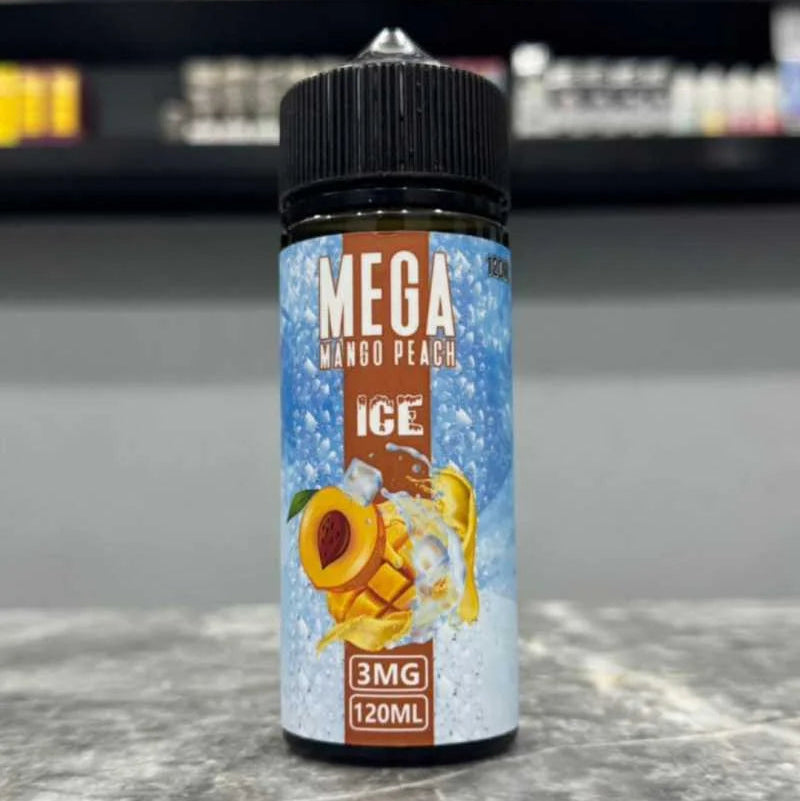 Mango peach ice mega vape flavor 120ml at Pakistan's no 1 vape shop 