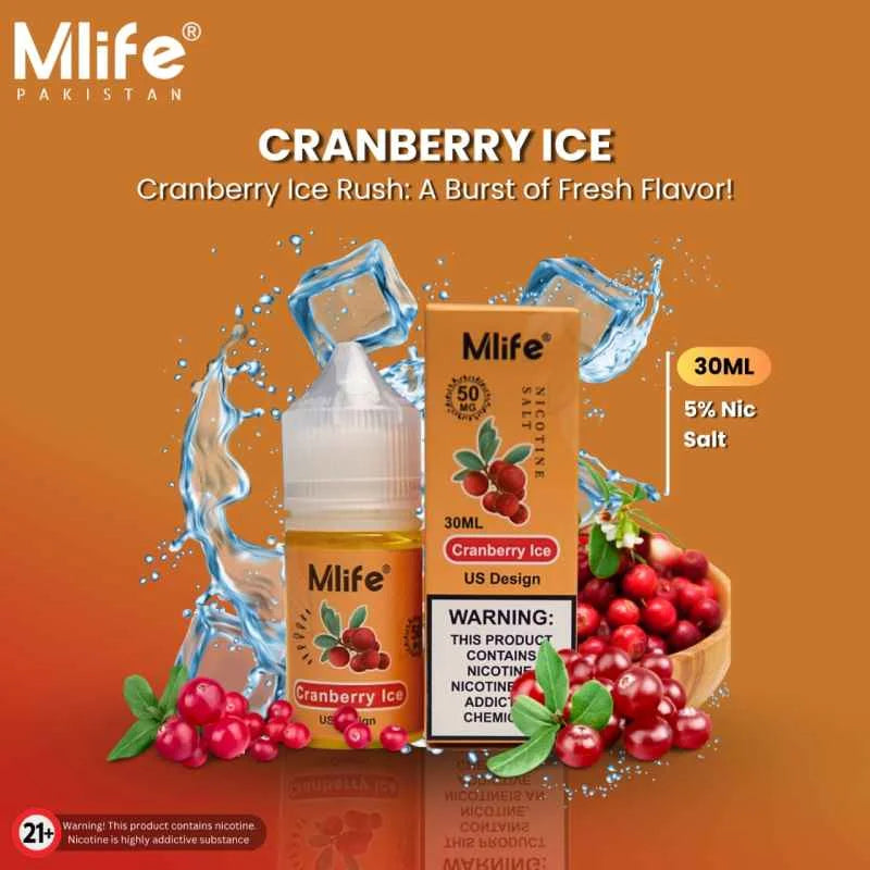 Mlife cranberry ice 30ml