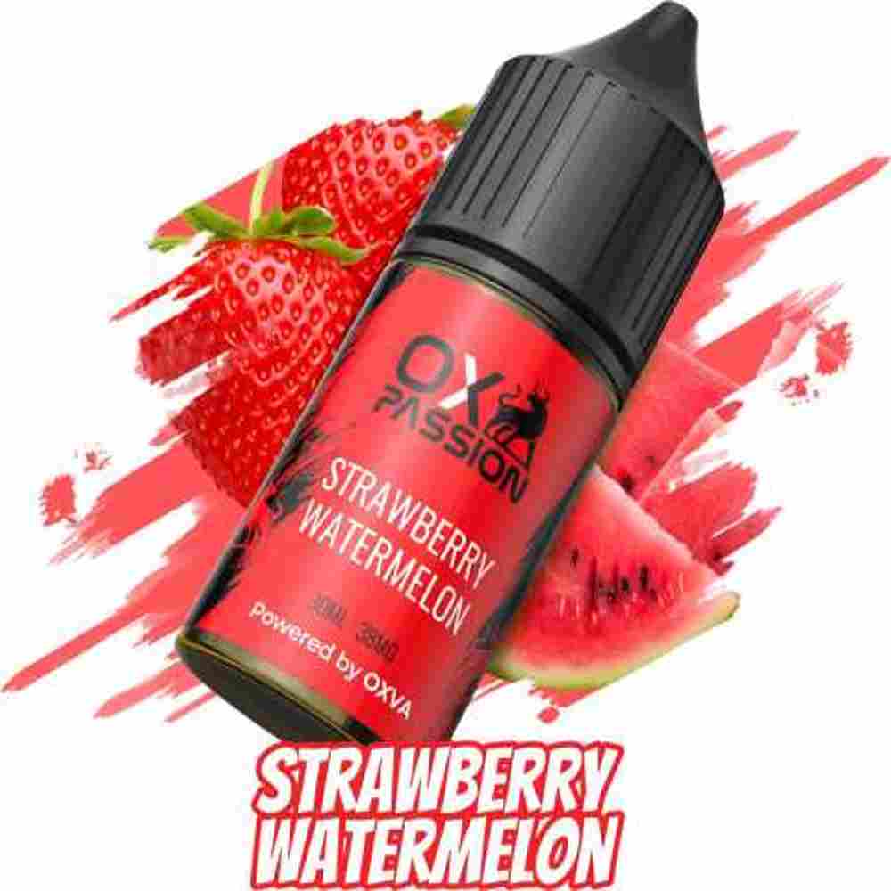 Indulge in the refreshing and delicious taste of Strawberry Watermelon 30ml OX Passion by OXVA. This tasty e-liquid boasts a perfect blend of fruity sweetness and a hint of menthol for a cool and satisfying vaping experience. Elevate game with OXVA's premium and flavorful e-liquid.