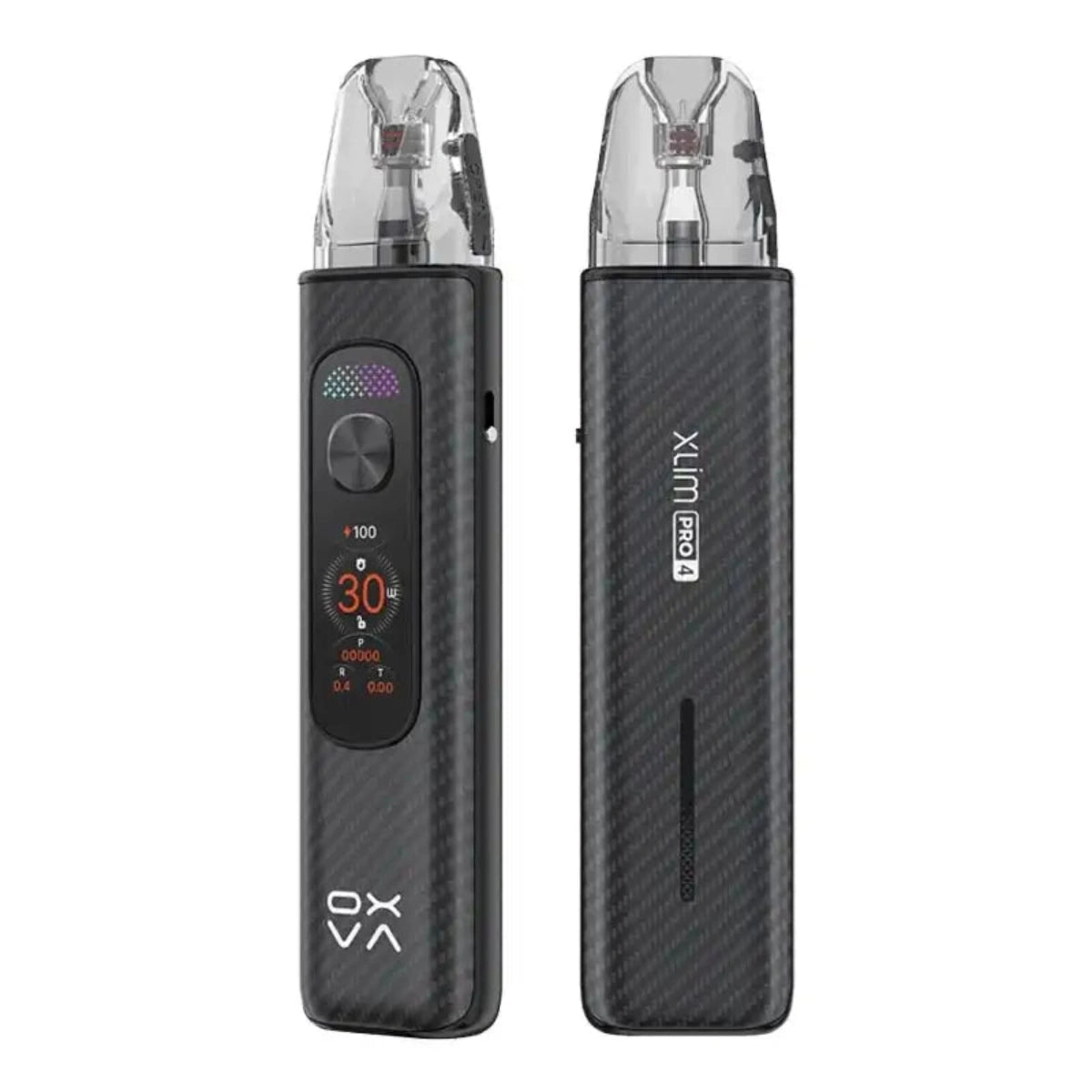 OXVA Xlim Pro 30W max power adjustable wattage pod kit display