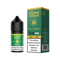 Paan Mist Ox Passion Freeze 30ml  and Shop all OX passion pod flavors best price in Pakistan.