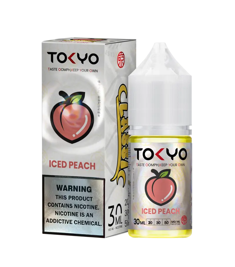 Tokyo iced peach 30ml salt nicotine at vaporizer shop Islamabad