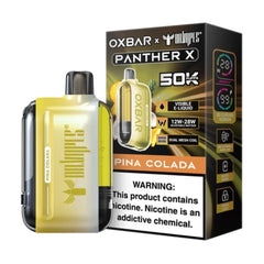 Pina colada Panther X Oxbar Disposable vape combines sweet pineapple and smooth coconut tropical flavor profile, Shop best price online in Pakistan.