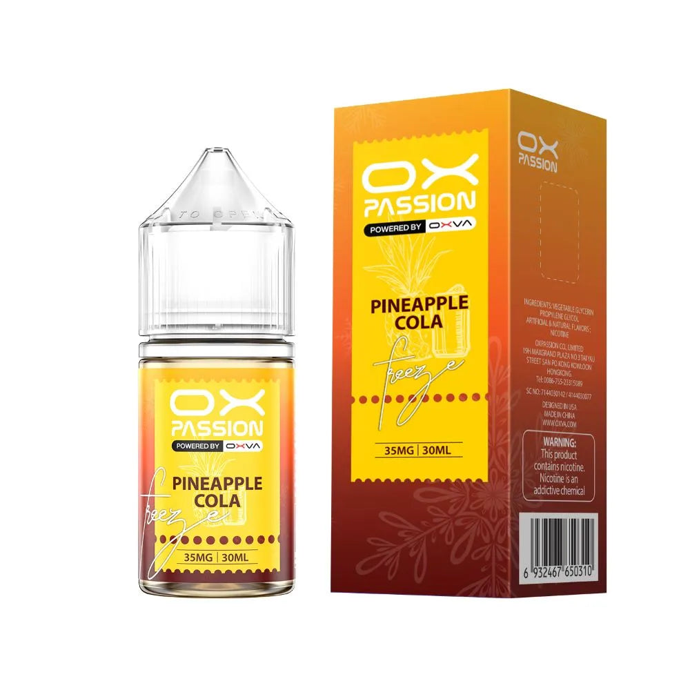 Pineapple Cola Ox Passion Freeze 30ml salt nicotine at Pakistan's most famous vape shop