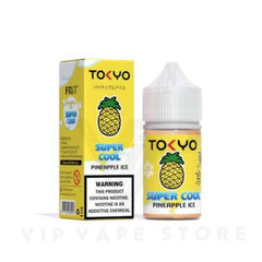 Pineapple Iced Tokyo Super cool series&nbsp;e-liquid crafted to transport you to a tropical paradise with every puff. Experience the bright and vibrant flavor of fresh pineapple, perfectly balanced between sweet and tart notes. With each inhale, you’ll feel the refreshing chill of ice, reminiscent of cool ocean breezes on a summer day
