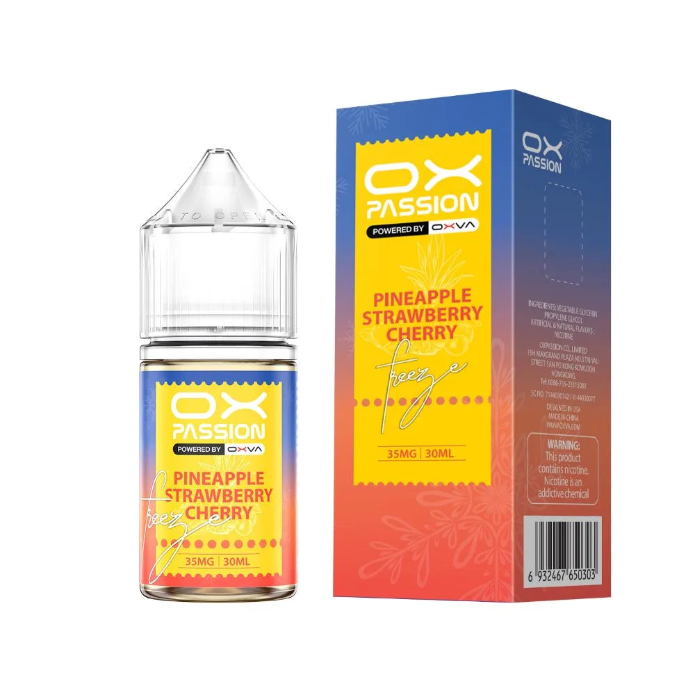 Pineapple strawberry cherry Ox Passion Freeze 30ml 35mg 55mg shop online best price at VIP vape shop
