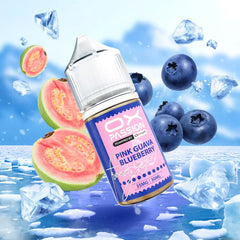 Pink Guava blackberry freeze Ox Passion 30ml combines juicy pink guava, rich blackberry, and a refreshing ice smooth, fruity flavor experience.