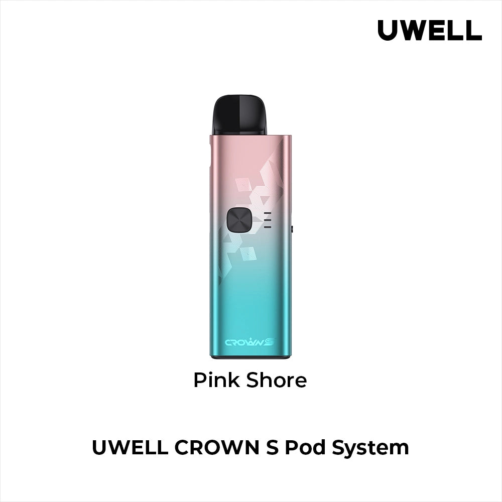 Uwell Crown S pod system 75w vape with unique features and specs