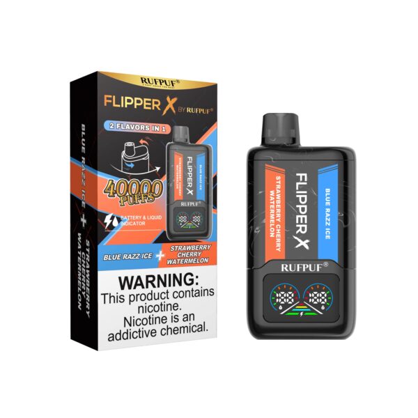 Rufpuf flipper x disposable vape 40000 puffs dual flavor technology