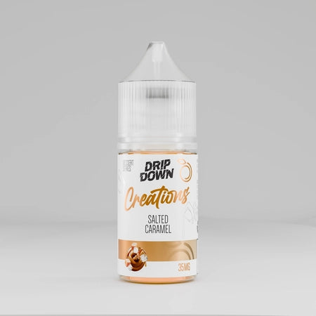 Salted caramel drip down creations dessert 30ml best price online in 35mg 50mg