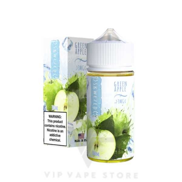 Dive into a tart & refreshing cloud adventure with Skwezed Iced Green Apple (100ml)! This massive e-juice blends the tang of crisp green apples with a cool icy kick. Each puff delivers a burst of unique flavor, perfect for sour lovers & cloud chasers who enjoy a fruity & invigorating vape