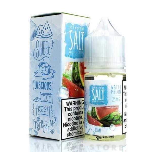 Skwezed salt watermelon Ice 30ml Escape the ordinary and embrace the taste of summer for pod systems! This delightful e-juice blends the sweet & juicy taste of watermelon with a cool, refreshing icy kick.