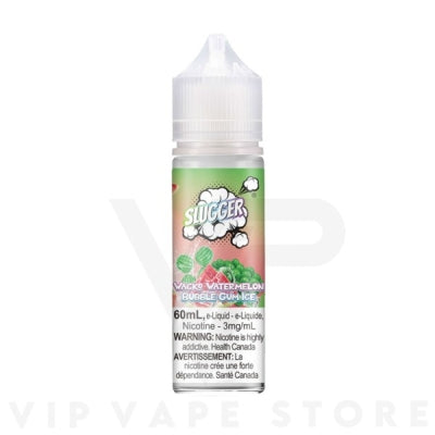 Slugger Wacko Watermelon Bubble Gum 60ml flavor fusion delivers a playful punch of summer fun.&nbsp;Imagine juicy watermelon bursting onto the scene, its refreshing sweetness mingling with a delightful bubblegum base