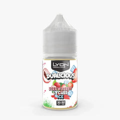 Strawberry Lychee Ice Lyon Dualicious 30ml nicotine salt order online in Pakistan, Enjoy juicy strawberry, exotic lychee mint in one fruity blend.