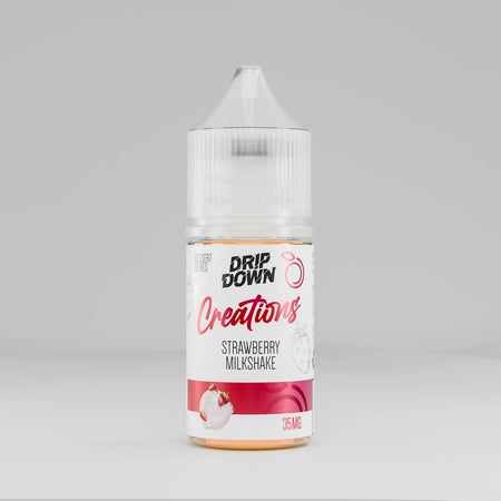 Strawberry milkshake drip down creations 30ml 35mg 50mg buy online