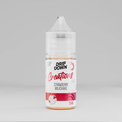Strawberry milkshake drip down creations 30ml 35mg 50mg buy online