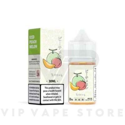  Tokyo Iced Peach Melon (30ml): Fruity & Refreshing E-liquid Combines sweet peaches, juicy melons, and a touch of ice. Explore nicotine strengths & experience a summery blend in every puff. #vape #e-liquid #fruity #refreshing