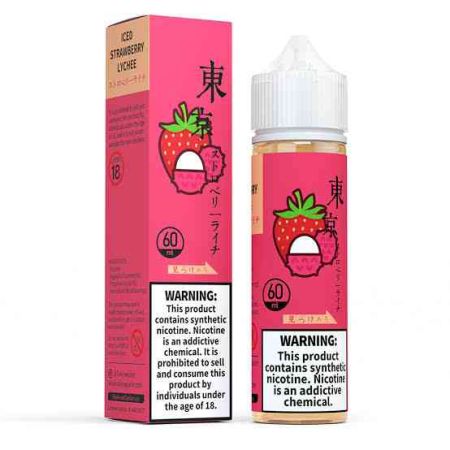 Tokyo Iced Strawberry Lychee 60ml Sweet, Floral & Refreshing E-liquid a touch of ice. Experience a summery fusion in every puff. #vape #e-liquid