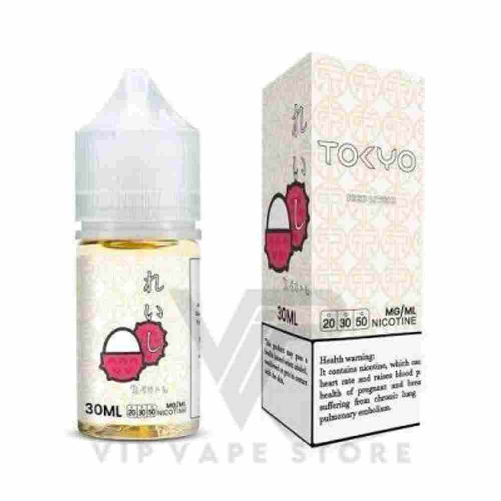 Tokyo salt Iced lychee 30ml e-liquid bursts with juicy menthol. It's your pocket-sized portal to paradise! #vapelife #exoticvibes #lycheelove