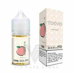 Taste the Tokyo saltnic Iced Peach 30ml Escape the ordinary, vape extraordinary. The Only Icy Peach juice You'll Ever Need! Don't believe us? Try it!