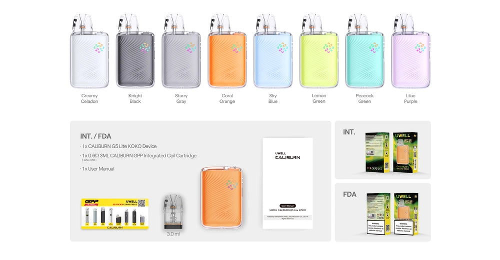 Box package list G5 lite koko