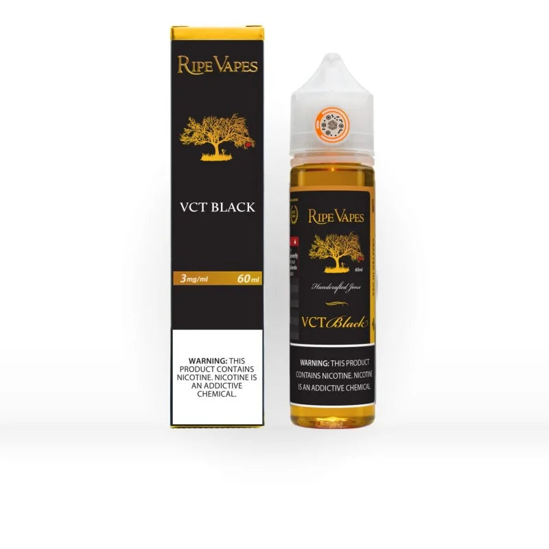 VCT Black Ripe Vapes 60ml freebase nicotine vape juice 0mg to 18mg best price in Pakistan
