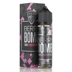 VGOD Berry Bomb 60ml E-liquid Fresh and candy strawberries intertwine, a zesty sour tang of sugar coat sour belt, buy online good price.