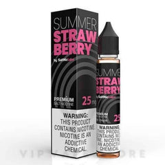 Ditch winter blues VGOD Summer Strawberry 30ml nic salt E-liquid – true strawberry taste, clean finish, crave-quenching satisfaction.